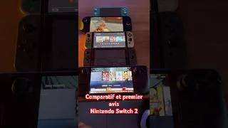 Miniature : Nintendo Switch 2 : rapide comparatif et premier avis #gaming #gamer #nintendo #switch2 😁😁😁