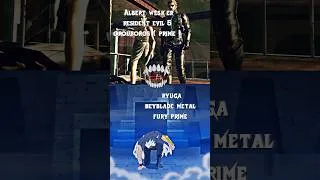 Miniature : Albert Wesker resident evil 5 vs Ryuga and l drago beyblade metal fury 🔥💀 .