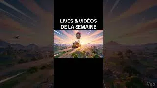 Miniature : PROGRAMME des LIVES & VIDÉOS de la semaine du 1er juin ! #live #fortnite #gaming