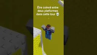 Miniature : Être coincé entre deux platformes dans cette tour 💀#shorts #roblox #robloxshorts #clips #fail #obby