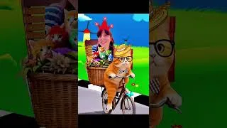 Miniature : 🐈🐈‍⬛ Весёлые Котики катаются на велосипеде
