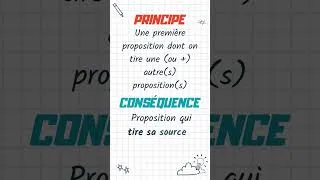 Miniature : Principe / Conséquence - #repèrephilo #philosophie #bac #revision