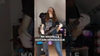 Miniature : 🎸 MA NOUVELLE GUITARE DÉMONIAQUE 🔥 #metalmusic #metalguitar #metalfans