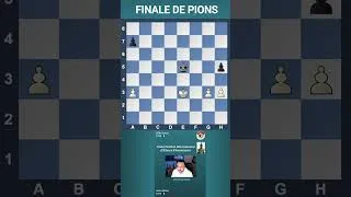 Miniature : Finale de pions : faire le bon choix