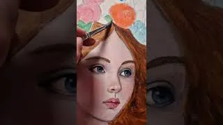 Miniature : Les étapes de peinture de Isabeau d'Anjou #art #painting #émotions #reelartist #sylvalavie #artwork