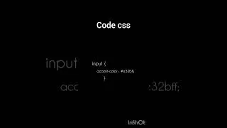 Miniature : Changer la Couleur des Checkboxes et Radios en HTML/CSS 🎨 | Tutoriel Rapide #vscode #code #shorts