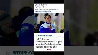 Miniature : La RTS se désolidarise du journaliste Stefan Renna ! #gaza #israel #suisse #media #jeuxolympiques