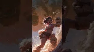 Miniature : A sexy girl is fighting a giant dog 38