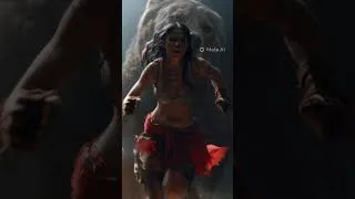 Miniature : A sexy girl is fighting a giant dog 37