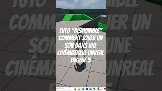 Miniature : Jouer un son dans une cinématique Unreal engine 5 #game #audio #gameplay #tutorial #unrealengine5