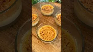 Miniature : Délicieux dessert facile à faire : Les crèmes brûlées #recettefacile #cremebrulee #cuisine #recette