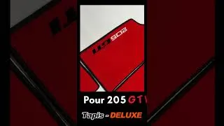 Miniature : Tapis sur mesure pour Peugeot 205 GTI — Plusieurs configurations & couleurs disponibles