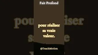 Miniature : L'une des faits profondes de la vie