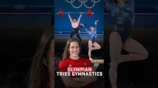 Miniature : What happens when an Olympic weightlifter tries gymnastics? 🤸‍♀️👀