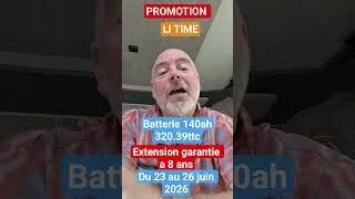 Miniature : lI TIME PROMOTION Du23 au 26 juin 2026 avec extension de garantie gratuite