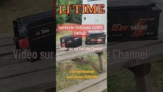 Miniature : le combo Parfait Li Time #litime #campingcar #vanlife