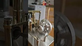 Miniature : Moteur Stirling en SUPER ralenti #technologiecool #gadgets #moteurstirling #moteuronestirling