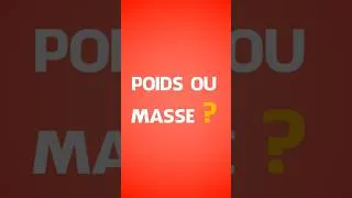 Miniature : Masse et poids, quelle différence?