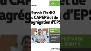 Miniature : Réussir l'écrit 2 du CAPEPS et de l'agrégation d'EPS, nouvel ouvrage de Sarah Pochon 📖🏃