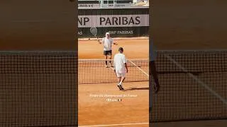 Miniature : Respect! True legends! Points in the final of the French Championship +85 🇫🇷 #tennis