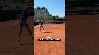Miniature : Amazing point during the semifinals of the U12 French Championship (Margoline vs Barachet) #tennis