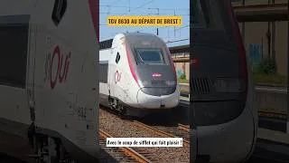 Miniature : TGV : UN DÉPART RAPIDE AVEC UN MINI COUP DE SIFFLET ! 😁 #tgv #railway #speed #train #ambiance #brest