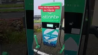 Miniature : [TEST] Le multipass Tesla fonctionne-t-il avec les bornes Atlante ?  #tesla #Atlante #automobile