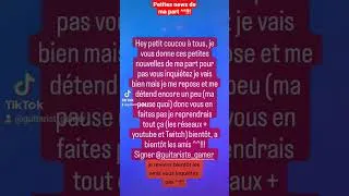 Miniature : Je serais bientôt de retour pour vous (c'est promis)^^!!!