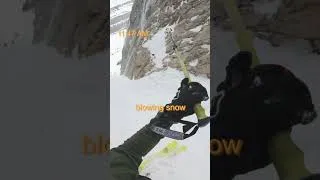 Miniature : Skiing up the couloir ⛷️ #skitouring #backcountryskiing #alpinism #alps #povadventure
