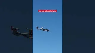 Miniature : Near miss or close formation? #aviation #nearmiss #airplane #privatepilot #avgeek