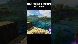 Miniature : Never turning shaders off again 🥀 #minecraft