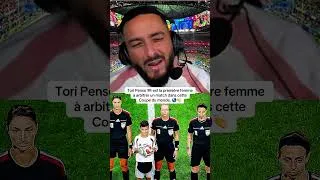 Miniature : Tori Penso 🇺🇸 est la première femme à arbitrer un match dans cette Coupe du monde. 🌎