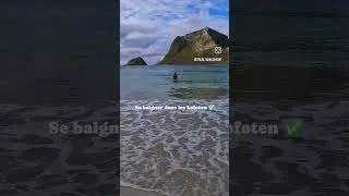 Miniature : Tu l'aurais fait ? 😱🇳🇴🌊🥶#mer #lofoten #baignade #challenge #froid #voyage #norvege #aventure #defi