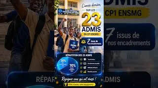 Miniature : 7 admis sur 23 issus de nos encadrements | Préparation ENSMG 2026