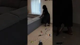 Miniature : quand tu pousses ton canapé c'est toujours le bazard même un mois après avoir fait un grand ménage.