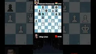Miniature : Championnat du monde d'échecs 2024 à Singapour - Gukesh Dommaraju vs Ding Liren - 12ème partie