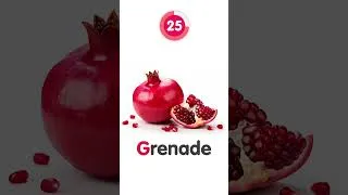 Miniature : 2_LES FRUITS EN FRANÇAIS🍎🍌🥭 ⎜ Apprends les noms des fruits⎜Vocabulaire⎜Tidoon #fruit #shorts