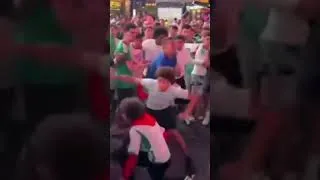 Miniature : les supporters algériens et argentins se sont bagarrés avant que la police n'intervienne