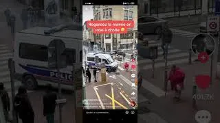 Miniature : Difficile de traverser pour cette mamie 🚔😅😅🚔 #tiktok #youtubeshorts #manifestation #humour #rire
