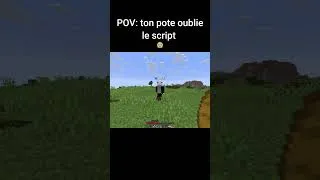 Miniature : POV: ton pote oublie tout le script 💀 #minecraft #shorts #humour