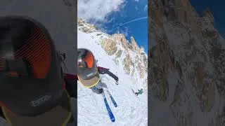 Miniature : ⛷️ Aiguille d’Argentière - Couloir en Y   AD III 5.2 / E3 TD / S5 / 450m | 50°