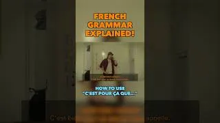 Miniature : French « C’est pour ça que » in 30 seconds 🇫🇷 #learnfrench #frenchlanguage