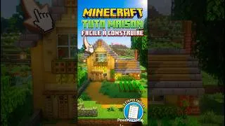 Miniature : MINECRAFT - TUTO MAISON FACILE À CONSTRUIRE !! 🏡