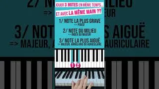 Miniature : Astuce/Tip doigtés au piano : Les accords de 3 notes #piano #pianotutorial #music #musique