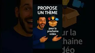 Miniature : Dites-moi en commentaire ce que vous aimeriez voir dans mes prochaines vidéos