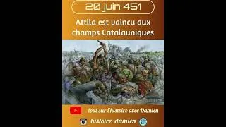 Miniature : Attila est vaincu aux champs Catalauniques, 451