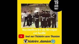 Miniature : Maximilien Ier du Mexique est fusillé, 1867
