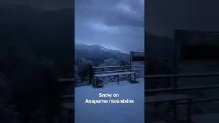 Miniature : chaîne des Anapurna sous la neige