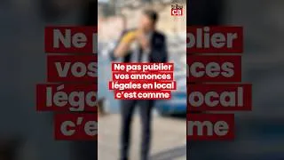 Miniature : 🫵 Pour vos annonces légales, 𝗽𝘂𝗯𝗹𝗶𝗲𝘇 𝗹𝗼𝗰𝗮𝗹 !