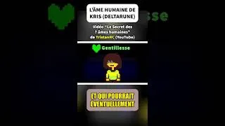 Miniature : L'ÂME HUMAINE DE KRIS ?! #undertale #deltarune #krisdeltarune #kris #tobyfox